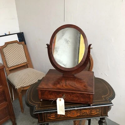 COIFFEUSE  /  BARBIERE EN ACAJOU 19 EME SIECLE   10638 - Photo 1/4