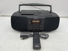 Sony CFD-S33 AM/FM Stereo CD Radio Cassette-Corder Player Remote partial works