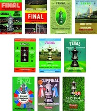 FA CUP FINAL PROGRAMME COVER FRIDGE MAGNETS 1970 to 1979