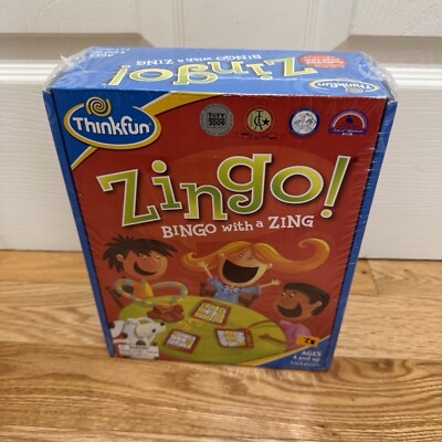 Thinkfun ZINGO Game - Bingo with a Zing - New Sealed Box