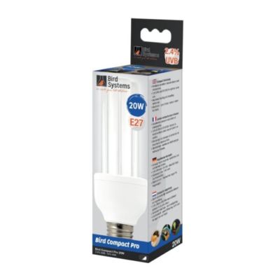 Bird System Bird Lamp 20 Watt E 27 Kompakt UVB UVA Vogel Lampe passt f. Arcadia