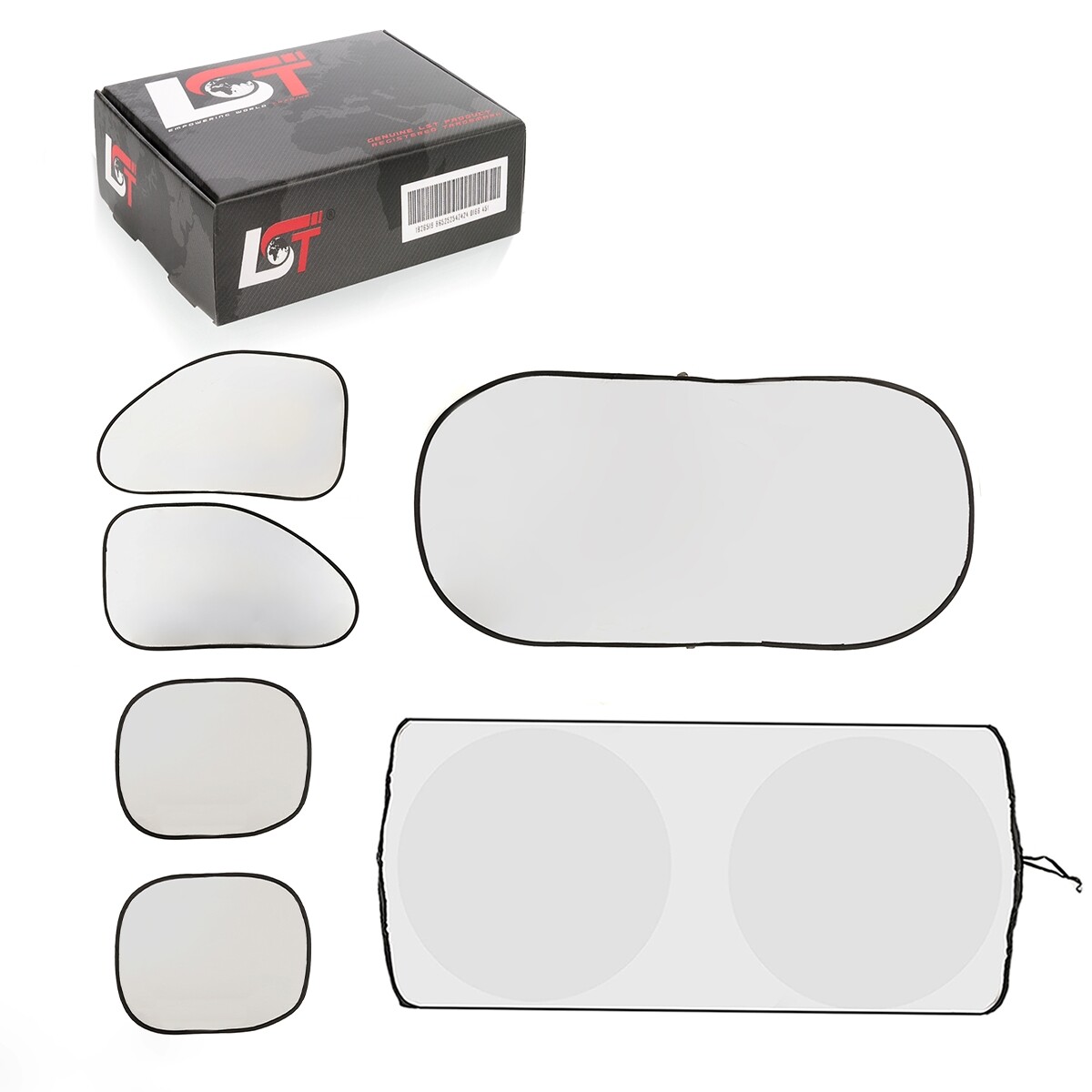 Sun Protection UV Protection 6 Pieces Windshield Cover opaque for DAIHATSU