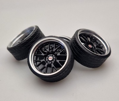 SD Felgen 19 Zoll ''ALU'' BBS RS-GT schwarz 34mm 1:18 Modelcar Tuning