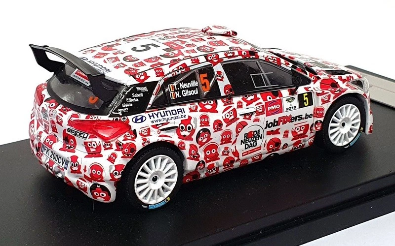 Modelos Ixo escala 1/43 MNP510 - Hyundai i20 R5 #5 Ypres Rally 2018 - rojo/blanco Foto 2 de 4