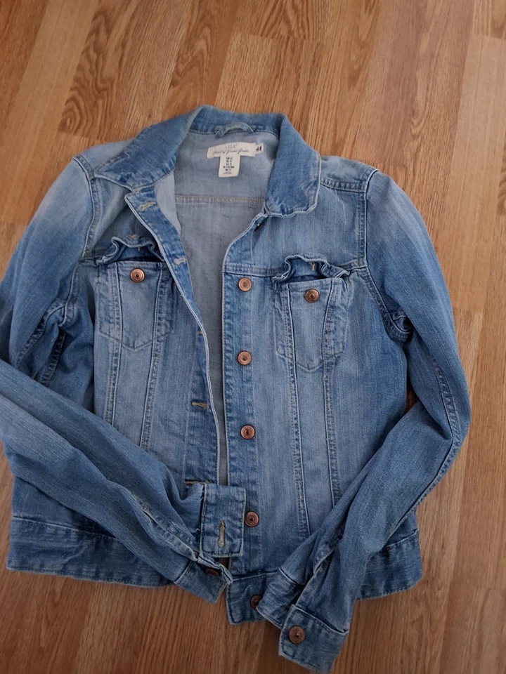 H&M 42 Jeansjacke Damen blau Denim Jacke - Bild 2 von 4