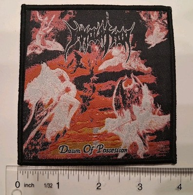 immolation dawn of possession Black Border Woven Patch