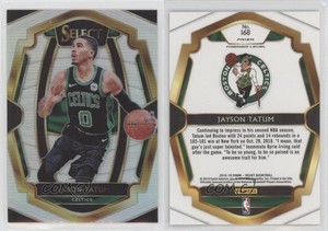 2018-19 Panini Select Premier Level Silver Prizm Jayson Tatum #168