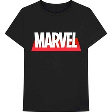 Image of Black Marvel Comics Out The Box Logo Official Unisex T-Shirt