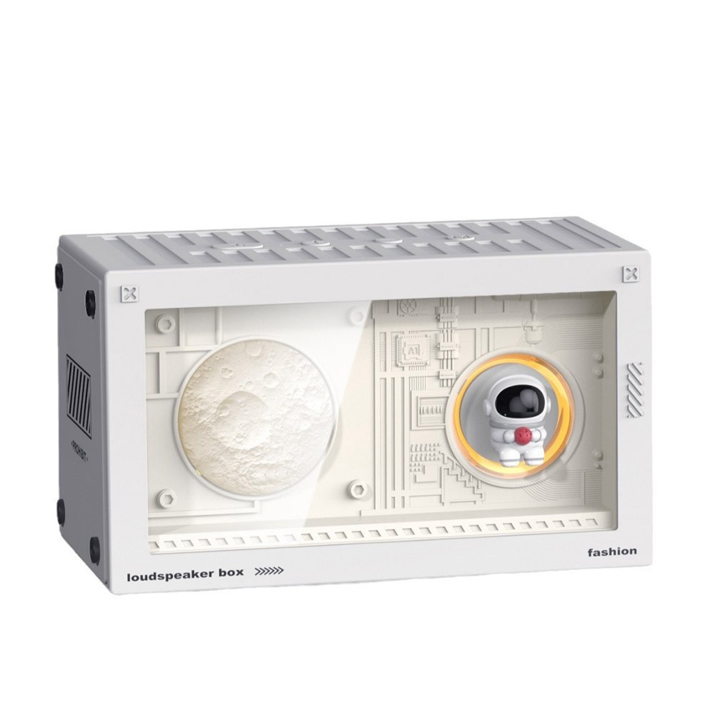 Altavoz Bluetooth Inalámbrico Subwoofer HiFi Transparente Caja de Sonido De9646