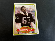 1980 Topps Football #449 Gene Upshaw Oakland Raiders ..HOF...EX+..Free Shipping