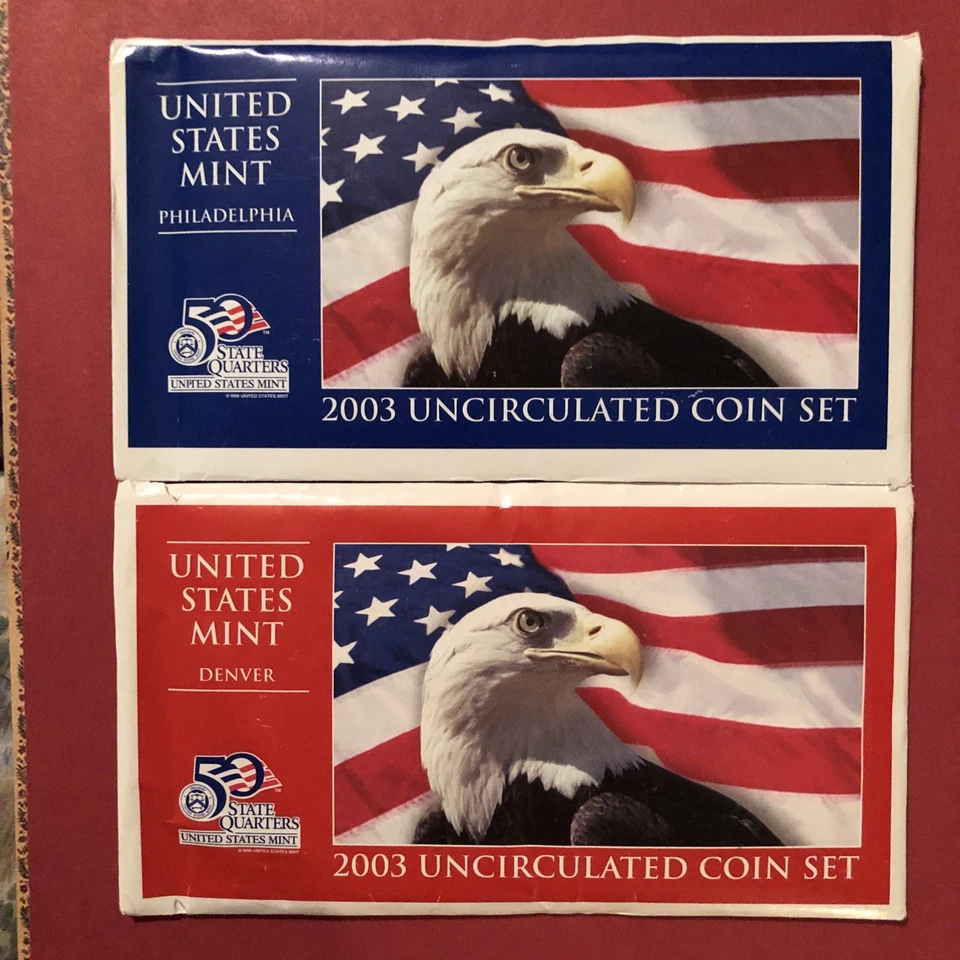 2001-2005 US Mint Sets Lot Of 5 P And D Mint Sets Uncirculated COAs OGP - Image 3 of 4