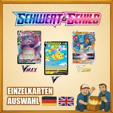 Pokémon V VMAX VSTAR Karten Einzelkarten Auswahl Schwert & Schild SWSH DE EN