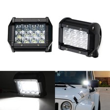 2 White 36w High Power Led Pod Lights For Truck Suv Jeep Off-road Atv 4x4 Etc