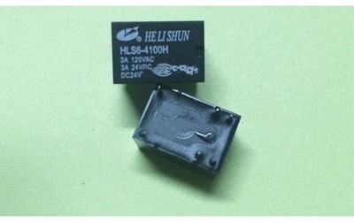 5PC Helishun Relay HLS6-4100H-24V 24VDC DC24V 3A #lk