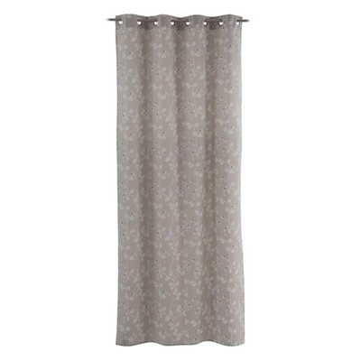 B-Ware | Vorhang Grau Blomster 140x260 Cm