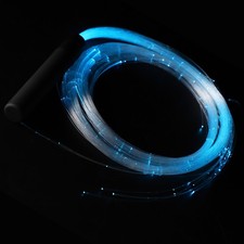 LED Fiber Optic Whip Dance 6ft 22 Rainbow Lights Effect Modes Pixel Glow Whip