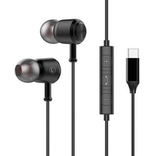 Auricolari HiFi Cablati con Basse Frequenze Stabili 3,5mm Tipo C per Gaming