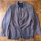 Samuelsohn Soft 44 Regular Dream Tweed Wool Blazer Blue 2 Button Vent