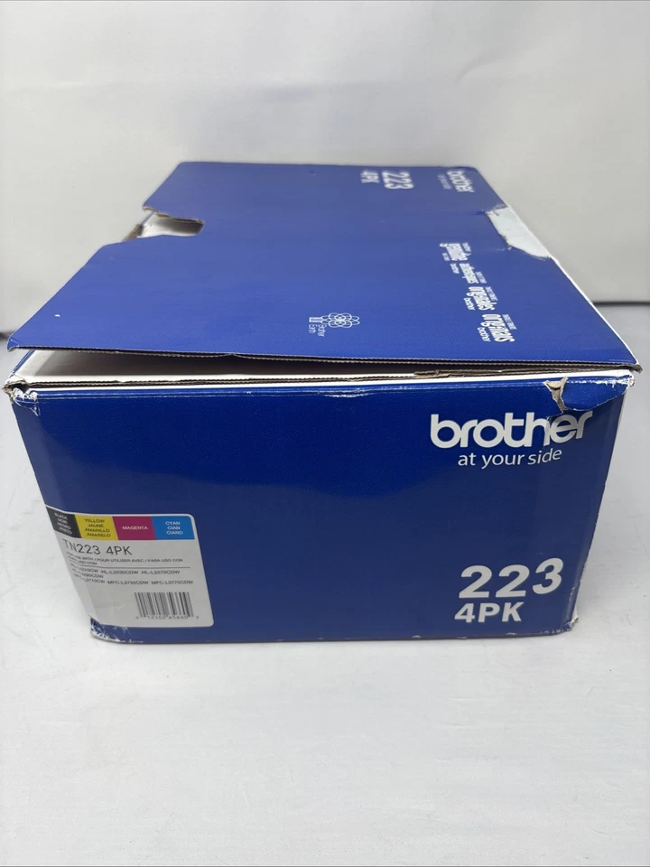 NUEVO GENUINO Brother TN-223 paquete de 4 cartuchos de tóner de rendimiento estándar (~ 1400 páginas) Foto 3 de 4