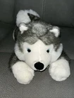 12" Aurora Siberian Husky Blue Eyes Puppy Dog Pup Beanbag Plush Toy