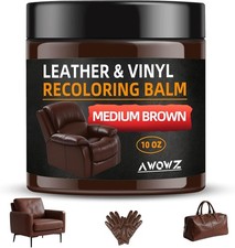 Leather Recoloring Balm, 10OZ Leather Couch Repair Kit, Leather Restorer for Cou