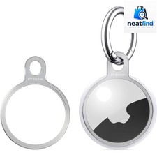 Stylish AirTag Holder Keyring - Easy Installation Durable Lightweight Design