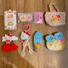 Hello Kitty Tanned Mac Macdo Seria Daiso 7 Piece Set JPN Limited Edition Rare An