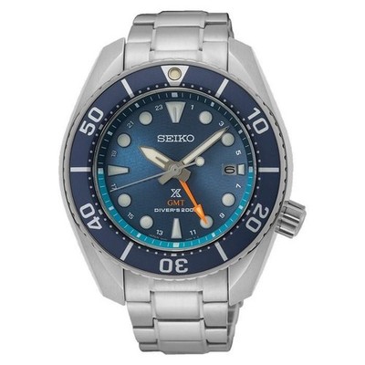 Seiko Prospex Sumo GMT SFK001J1 Sea Blue Diver Solar Stainless Steel Sapphire