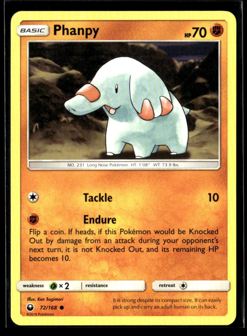 Phanpy 72/168 SM - Celestial Storm NM