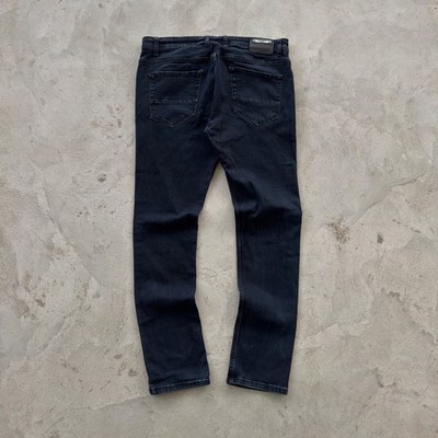 Vintage Burberry Brit Jeans Mens Slim Fit Size 34 Black Denim