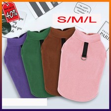 Warm Fleece Pet Dog Cat Vest Clothes Winter Puppy Jumper Coat Sweater Apparel UK
