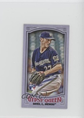 2016 Topps Gypsy Queen Mini Purple 6/250 Zach Davies #298 Rookie RC 4l3