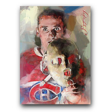 Jacques Plante #2 Art Card Limited 19/50 Edward Vela Signed (Montreal Canadiens)