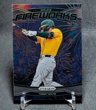 Tommy White Fireworks Rookie RC 2025 Panini Prizm Baseball Card #6 Athletics. rookie card picture