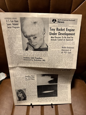 #ad #ad 1969 North American Rockwell NEWS volume 29 #20 October 3 1969 $25.00