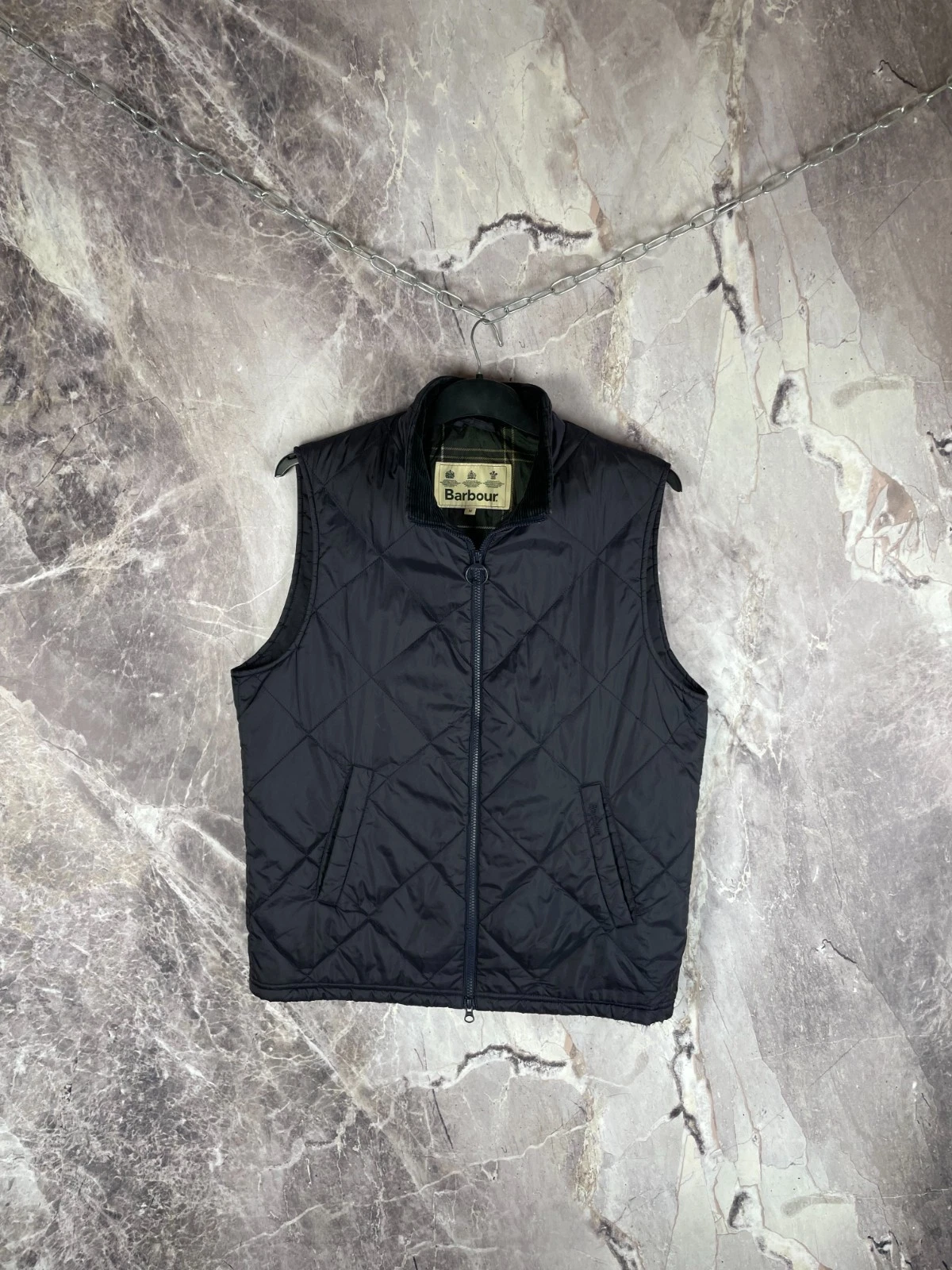 Barbour Mens Finn Lightweight Quilted Vest Size M image 2