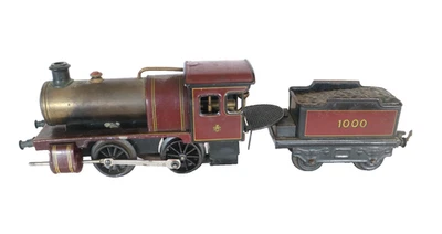AC5304 : Locomotive Vapeur Vive Vintage Bing 0 Échelle 1000 - Photo 1/4