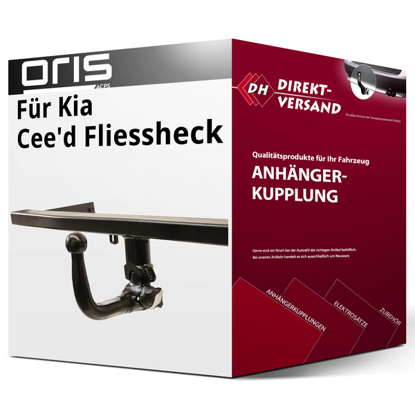 für Kia Cee'd Fliessheck Typ CD (Oris) AnhäNgerkupplung Vertikal Abnehmbar Neu-image