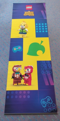 LEGO Display Flag Cloth Animal Crossing RARE Banner Werbe Nintendo Games Gaming