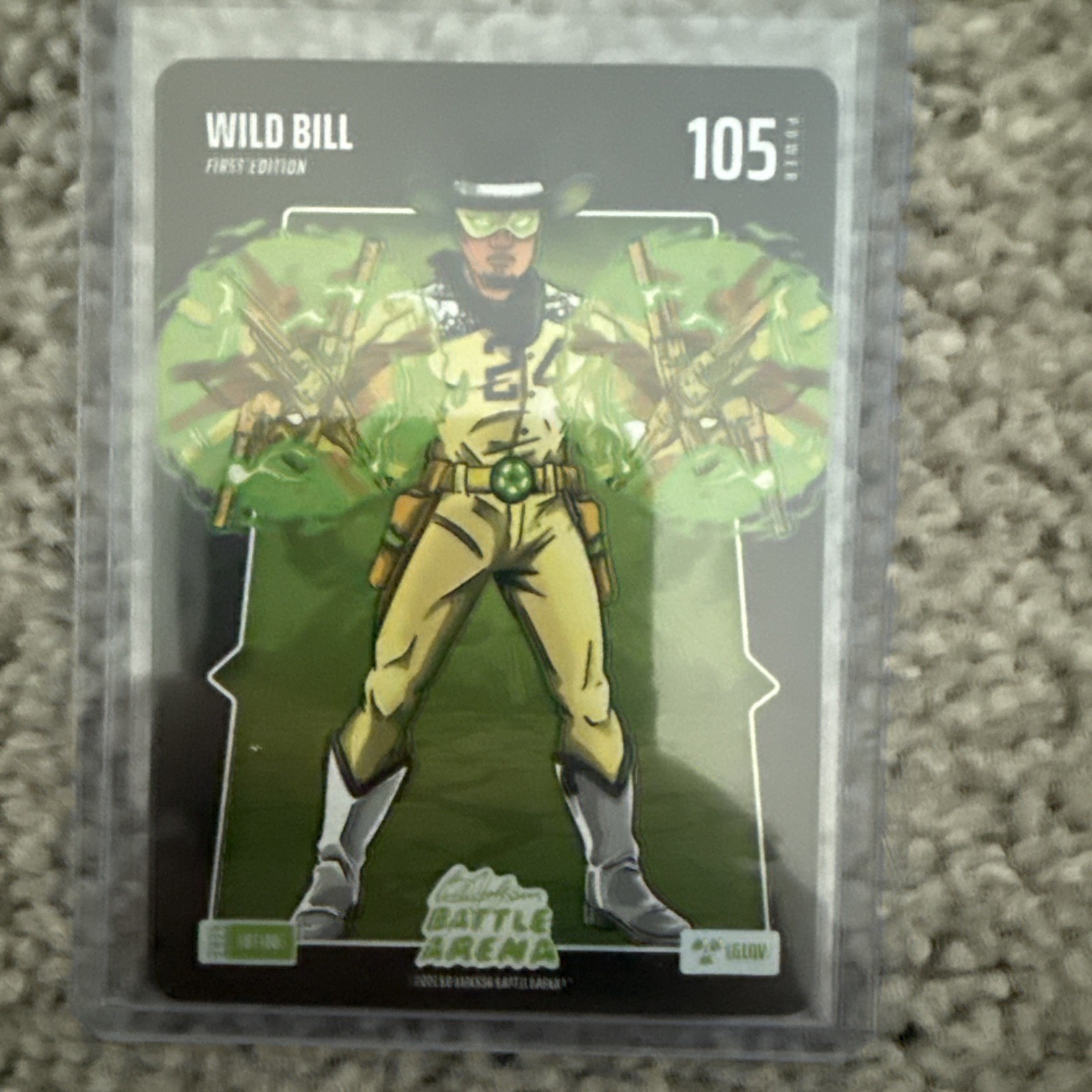 WILD BILL (William Contreras) Bo Jackson Battle Arena #BF-106 Battlefoil GLOW