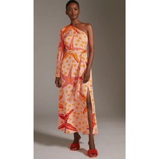 NWT Farm Rio x Anthropologie One-Shoulder Starfish Maxi Dress