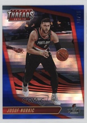 2018-19 Panini Threads Premium Blue 18/75 Jusuf Nurkic #94 0nr3