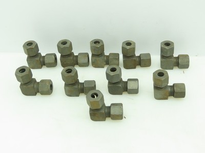 VOSS S10 Steel Flareless Metric 90° Union Compression Elbow 10mm Tube  LOT of 1