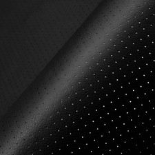 Leather Repair Patch, Breathable Perforated Self 7.8x11.8 inch, Black