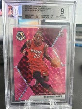 * KENDRICK NUNN * 2019-20 MOSAIC PINK FLUORESCENT HOLO RC # 10 MINT BGS 9
