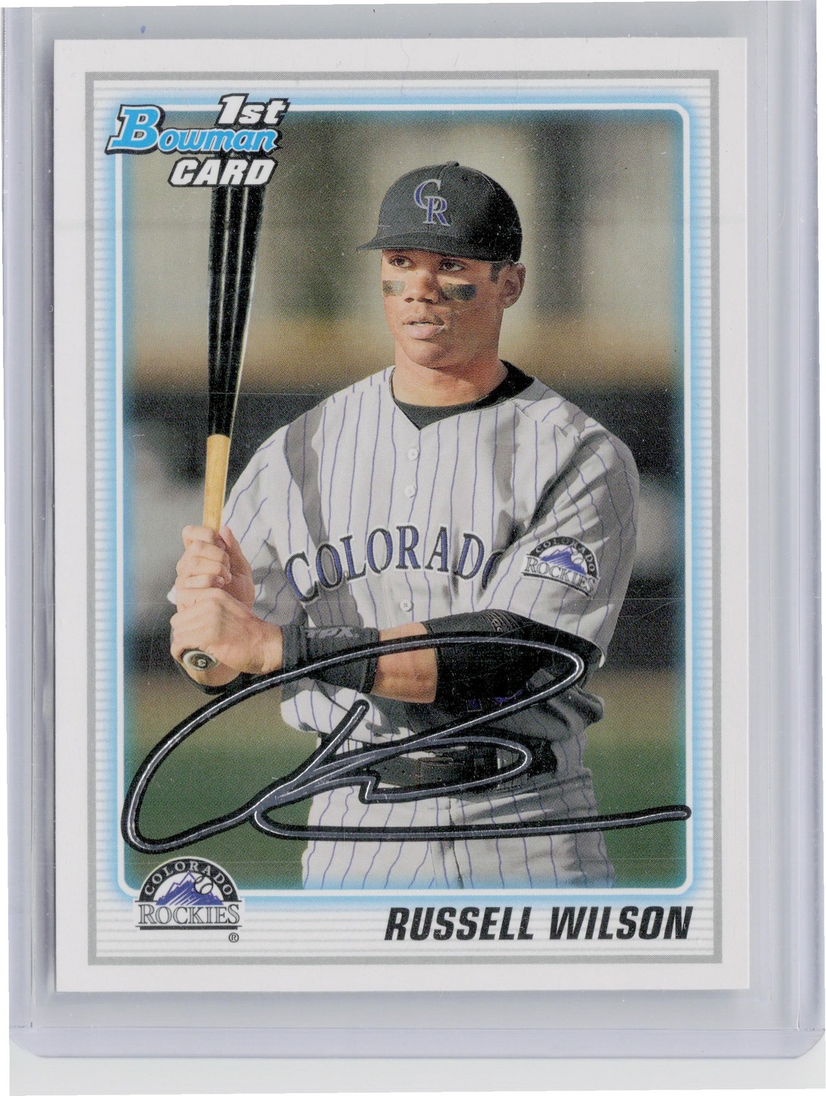 2010 Bowman Draft Picks & Prospects Russell Wilson #BDPP47 Rockies Prospects