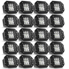 5 Flush Mount Led Work Lights Spot Flood Pods Bumper Driving Offroad Fog Lamps 5 Flush Mount Led Work Lights Spot Flood Pods Bumper Driving Offroad Fog Lamps