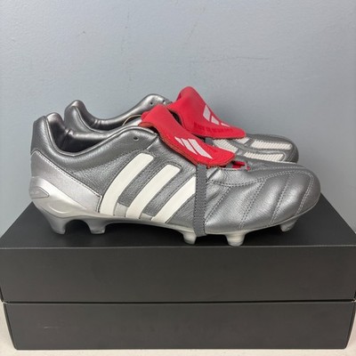 Adidas Predator Mania Gunmetal FG Soccer Cleats Shoes Gray HQ2680 Men's Sz 8.5