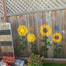 Large Sunflower Flower Stencils for Painting Wood Wall Furniture