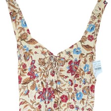 NWT Casual Corner Floral Maxi Dress Sleeveless M Boho Beach Vibes Vacation